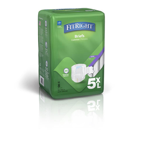 FitRight Baribrief Plus Bariatric Incontinence Brief 5XL - 32/CS - Medical Supply Surplus