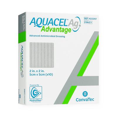 Aquacel® Ag Advantage™Wound Dressing 2" x 2" - 422297 - Medical Supply Surplus
