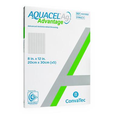 Aquacel® Ag Advantage™ Wound Dressing 8" x 12" - 422302 - Medical Supply Surplus