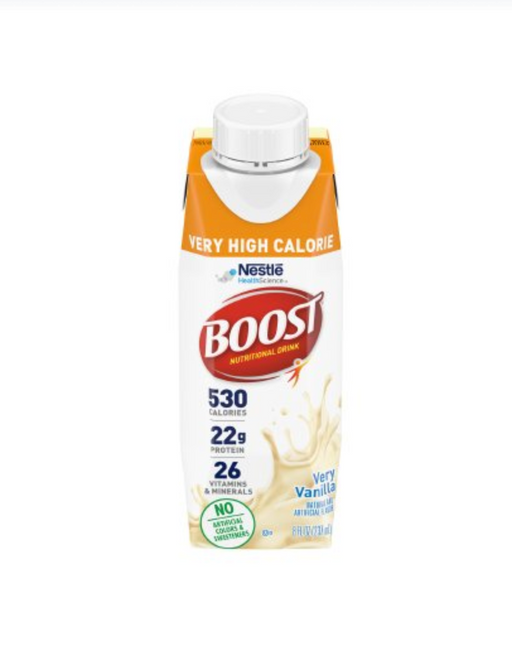 Boost® Very High Calorie Very Vanilla Flavor 8oz - Case of 24 - Medical Supply Surplus