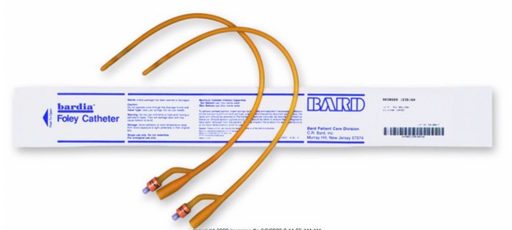 Bardia® Foley Catheter 2-Way Standard Tip 30 cc Balloon Silicone Coated Latex - Medical Supply Surplus