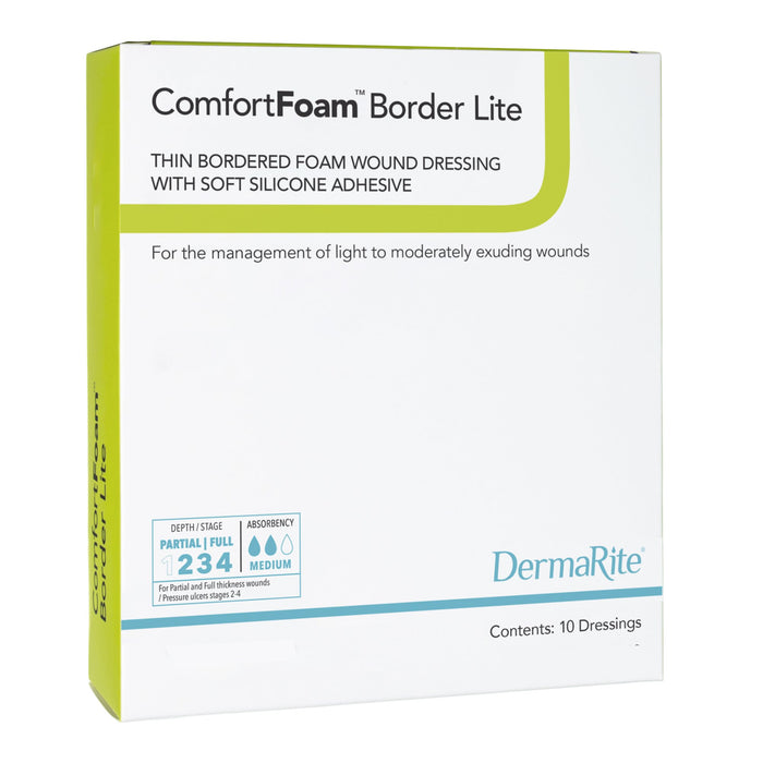 ComfortFoam™ Border Lite 2 x 2 Inch Foam Dressing - 47220 - Medical Supply Surplus