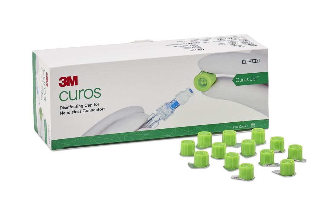 Curo Box 3M™ Curos™ Jet Disinfecting Cap - Box of 270 — Medical Supply Surplus