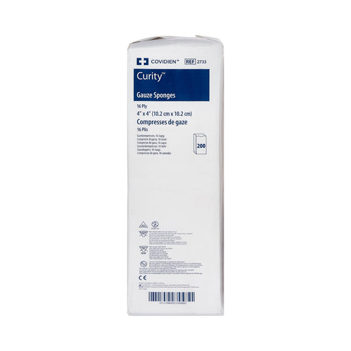 Curity™ 4x4 Non Sterile 16-Ply Gauze Sponges - 2733 - Medical Supply Surplus