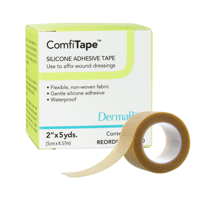 ComfiTape™ 2 x 5 Yds Silicone Adhesive Tape - 69250 - Medical Supply Surplus