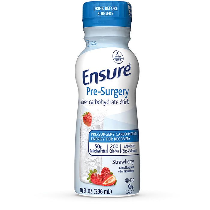 Ensure Pre-Surgery Clear Carbohydrate Drink Strawberry 10 oz 65044
