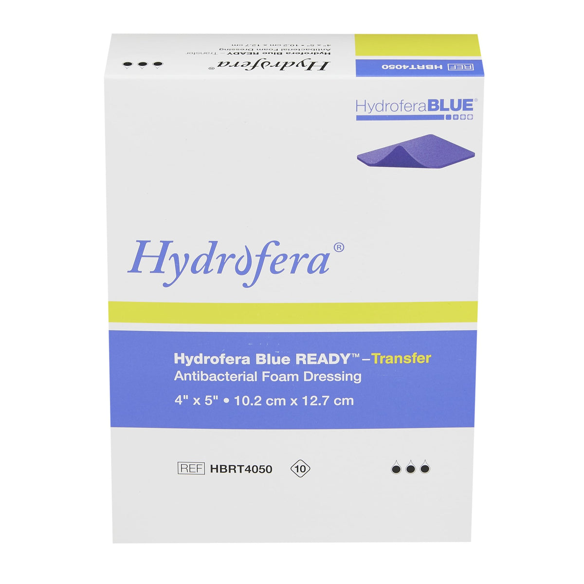 Hydrofera BLUE® READY-Transfer Antibacterial Foam Dressing 4 Hydrofera BLUE® READY-Transfer Antibacterial Foam Dressing 4