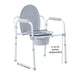 3-in-1 Fixed Arms Steel Commode - 350lbs Weight Capacity - Medical Supply Surplus