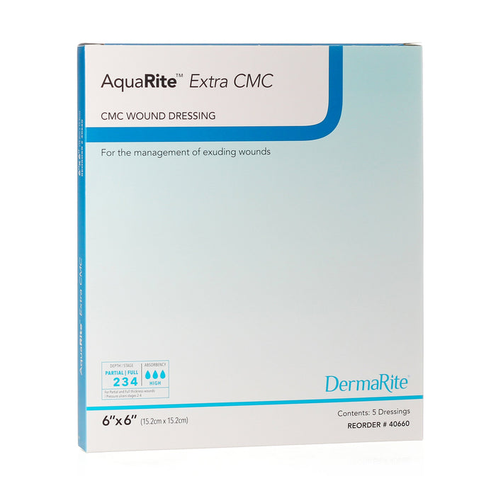 AquaRite™ Extra CMC 6" x 6" Wound Dressing - Box of 5 - Medical Supply Surplus