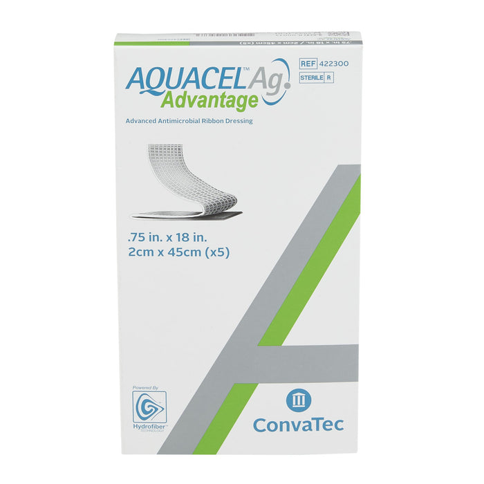 Aquacel® Ag Advantage™ Ribbon Wound Dressing .75" x 18" - 422300 - Medical Supply Surplus