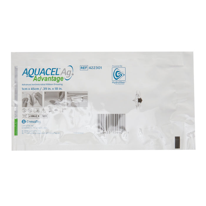 Aquacel® Ag Advantage™ Ribbon Wound Dressing .39" x 18" - 422301 - Medical Supply Surplus