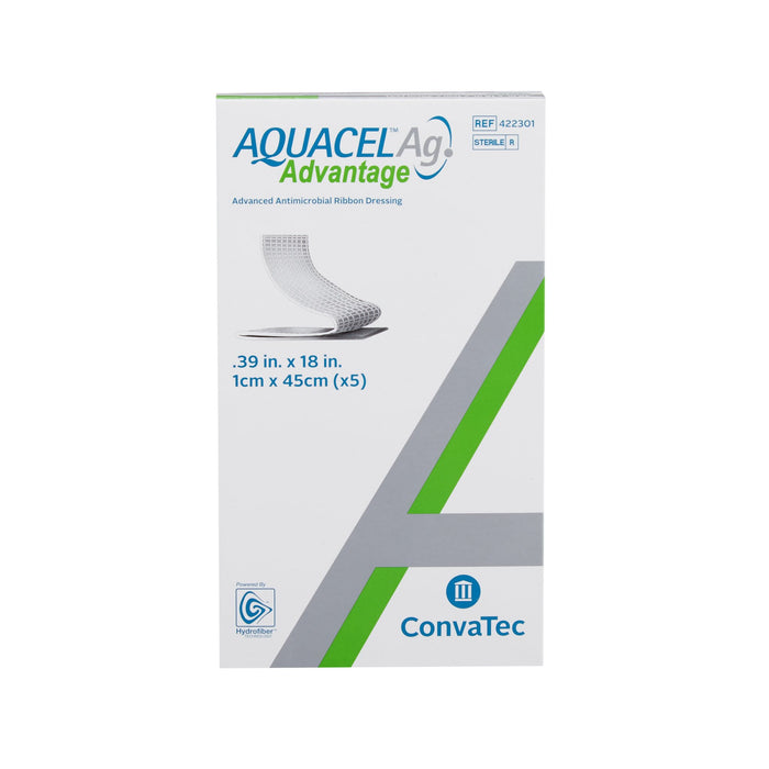 Aquacel® Ag Advantage™ Ribbon Wound Dressing .39" x 18" - 422301 - Medical Supply Surplus