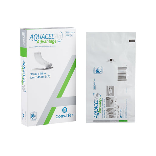 Aquacel® Ag Advantage™ Ribbon Wound Dressing .39" x 18" - 422301 - Medical Supply Surplus