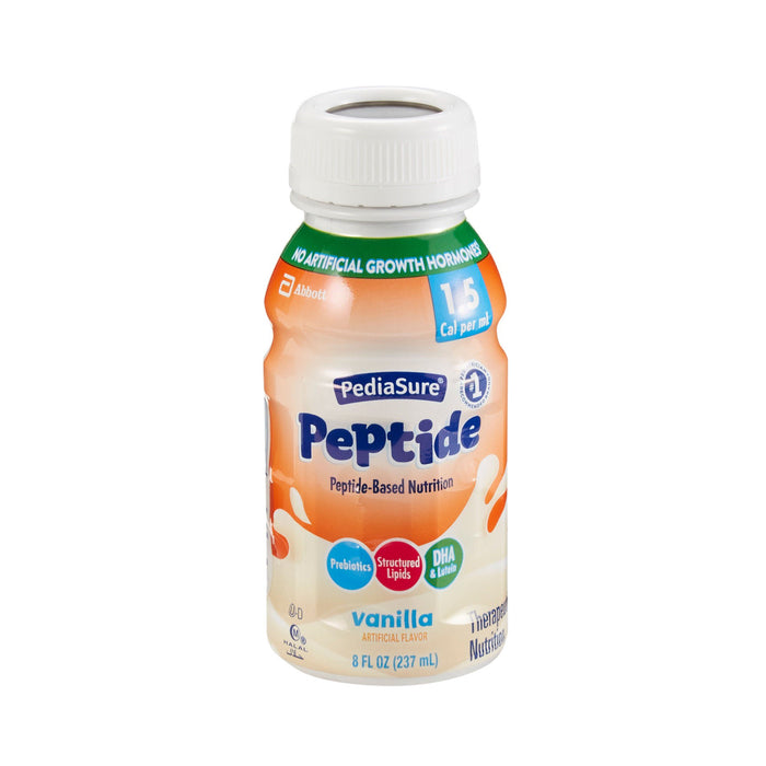 PediaSure Peptide 1.5 Cal Vanilla 8 oz bottle front
