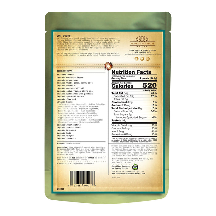 Nourish® Peptide Organic Pediatric Tube Feeding Formula - Case of 24