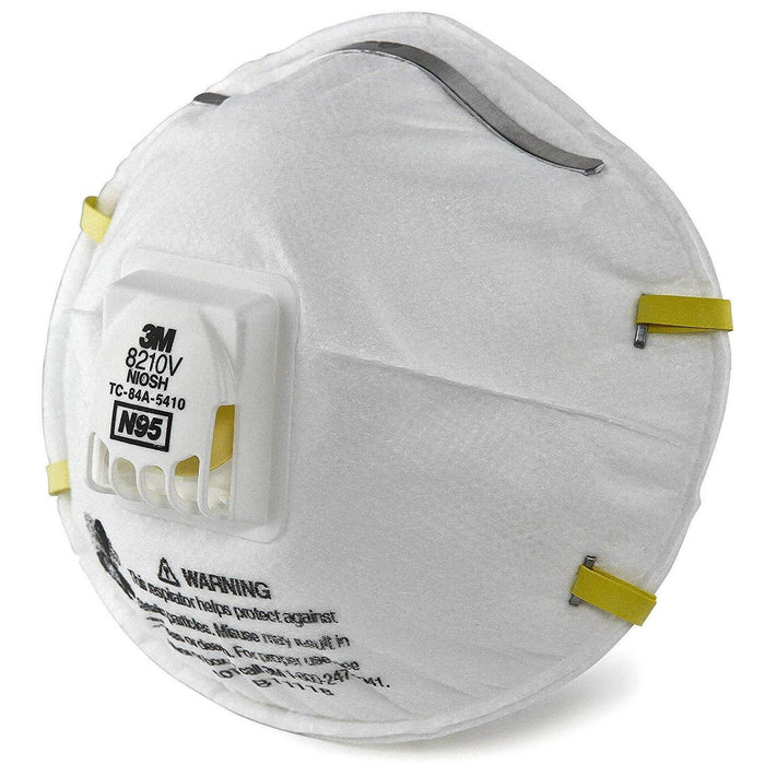 3M 8210V N95 Respirator Masks - 80 Mask Per Case - Medical Supply Surplus