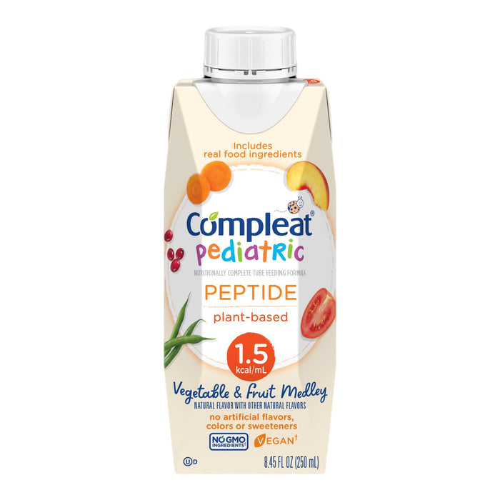 Compleat® Pediatric Peptide 1.5 Tube Feeding Formula 8oz - Case of 24 - Medical Supply Surplus
