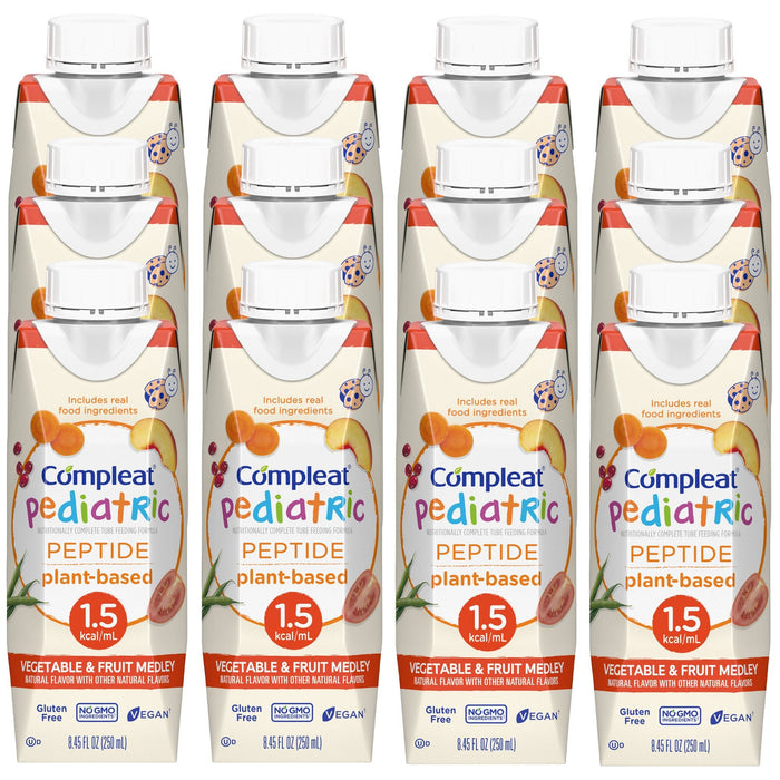 Compleat® Pediatric Peptide 1.5 Tube Feeding Formula 8oz - Case of 24