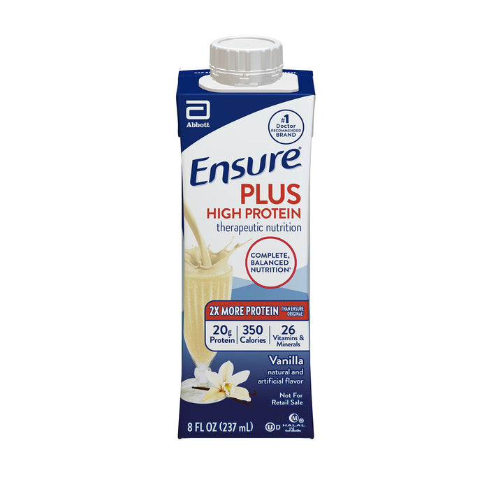 Ensure® Plus High Protein Therapeutic Nutrition Shake 8oz - Case of 24 - Medical Supply Surplus