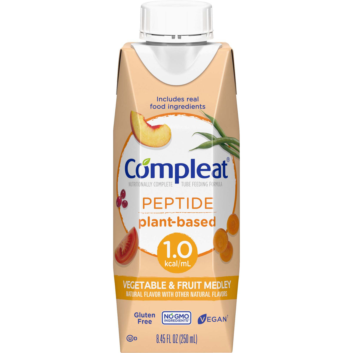 Compleat® Peptide 1.0 Cal Oral Supplement 8.45oz - Case of 24 — Medical ...