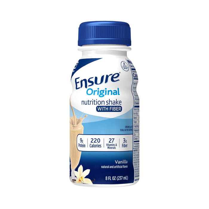 Ensure® Original With Fiber Nutrition Shake 8oz - Case of 24 - Medical Supply Surplus