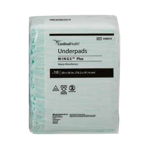 Wings™ Plus 30 X 36 Inch Disposable Underpads - Case of 50 - Medical Supply Surplus