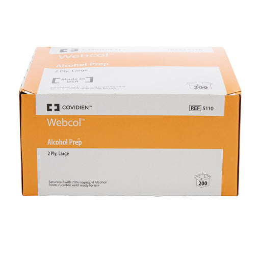 Webcol™ Alcohol Prep Pads: Large -Case of 4000 - Medical Supply Surplus