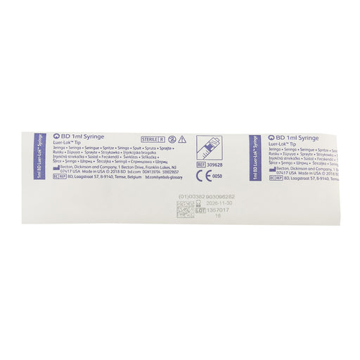 BD Luer-Lok™ 1 mL Luer Lock Tip Syringe - Box of 100 - Medical Supply Surplus