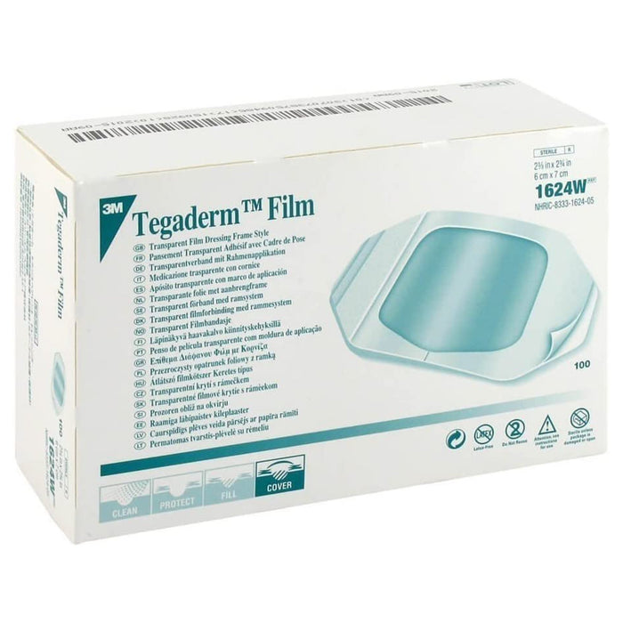 3M™ Tegaderm™ 2-3/8 X 2-3/4 Transparent Film Dressing - 1624W - Medical Supply Surplus