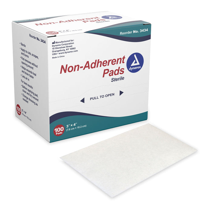 Dynarex® 3 X 4 Inch Non-Adherent Pads