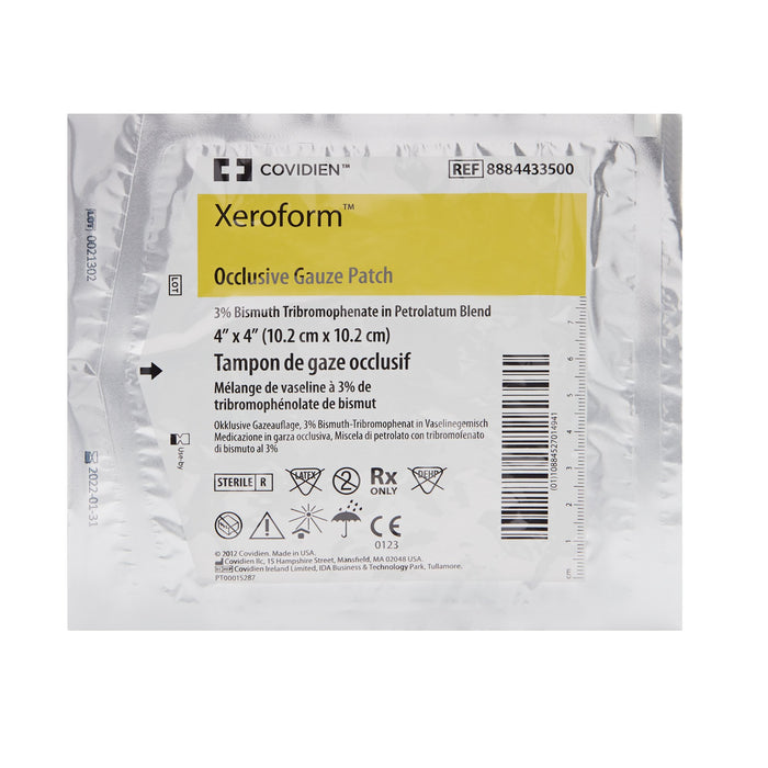 Xeroform™  4" x 4" Occlusive Gauze Patch - Box of 25