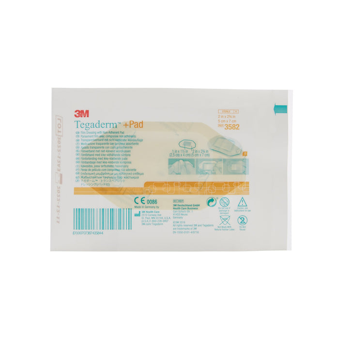 3M™ Tegaderm + Pad™ 2 x 2-3/4 Film Dressing - 3582 - Medical Supply Surplus