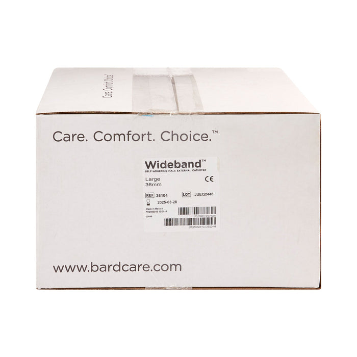 Wide Band® Self-Adhesive Male External Catheter - Box of 30 - Medical Supply Surplus