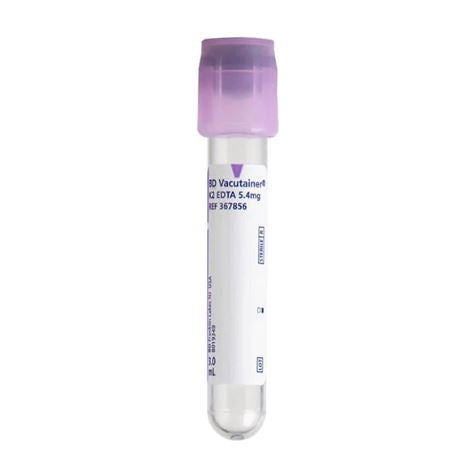 BD Vacutainer® K2 EDTA Additive 3 mL Venous Blood Collection Tube - 367856 - Medical Supply Surplus