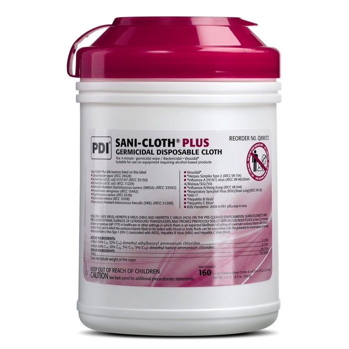 Super Sani-Cloth® Plus Surface Disinfectant - Case of 12 - Medical Supply Surplus