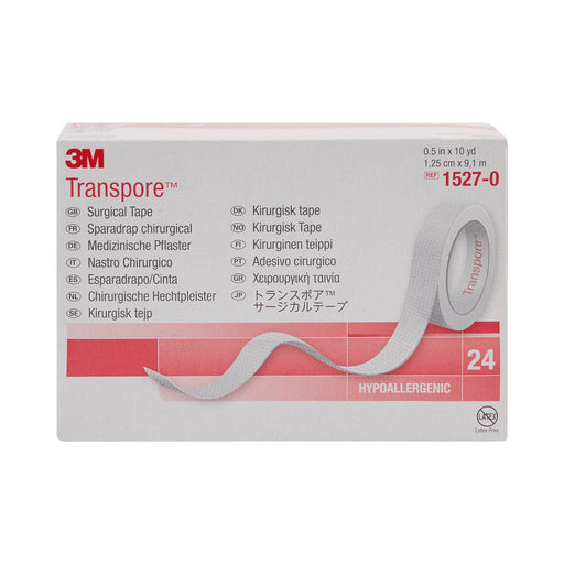 3M™ Transpore™ Transparent 1/2 Inch X 10 Yard Plastic Tape - Medical Supply Surplus