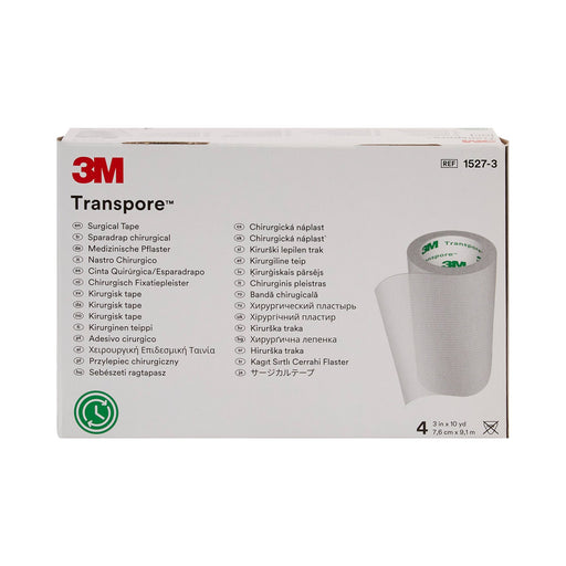 3M™ Transpore™ Transparent 3 Inch X 10 Yard Plastic Tape - Medical Supply Surplus