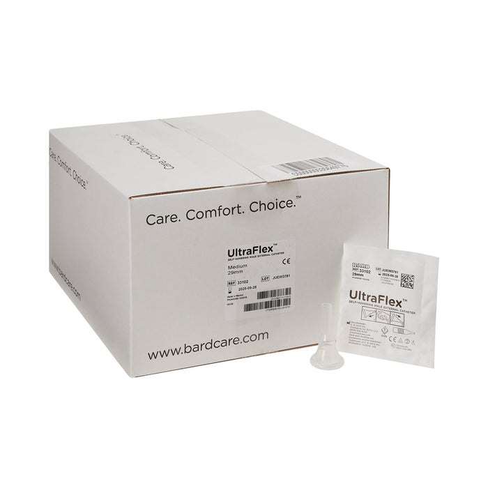 UltraFlex® Self-Adhesive Male External Catheter - Box of 30 - Medical Supply Surplus