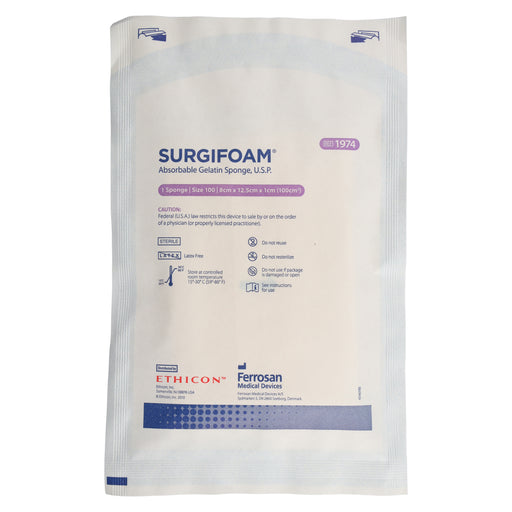 Surgifoam® Dressing 8-1/2 X 12 cm Sterile - 1974 - Single - Medical Supply Surplus