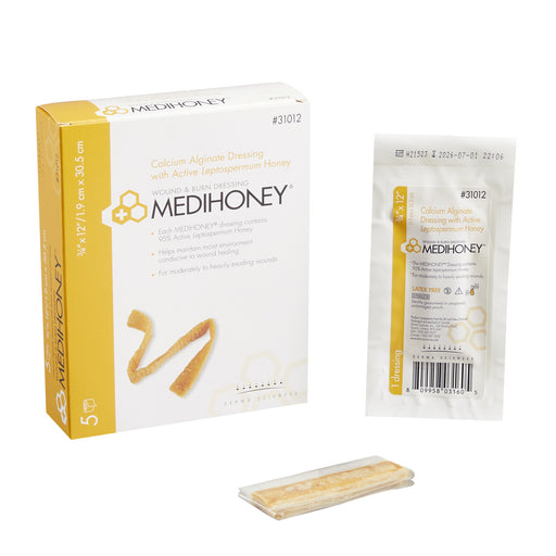 MEDIHONEY® Rope 3/4 X 12 Honey Impregnated Wound Dressing -  31012 - Medical Supply Surplus