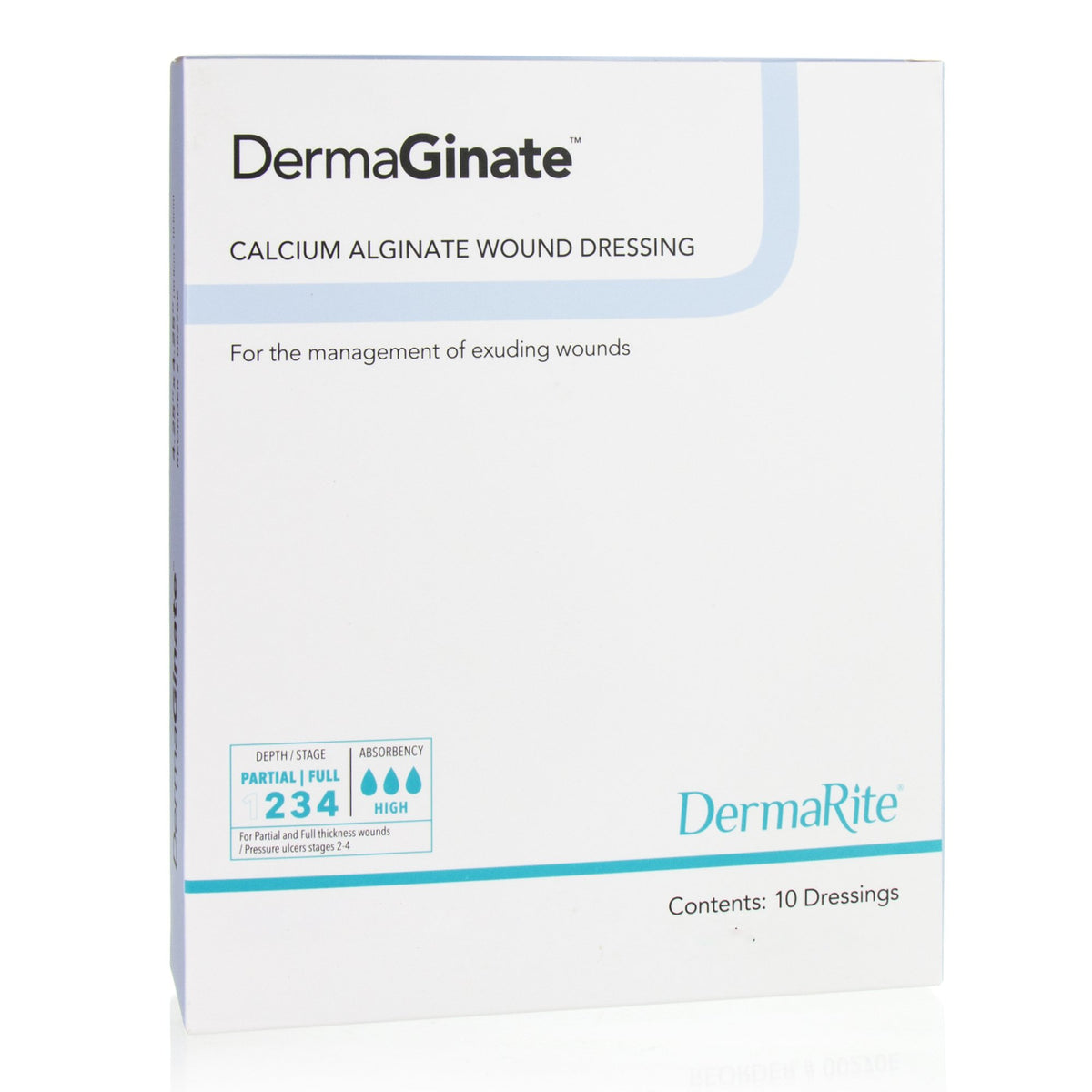 DermaGinate® 2 x 2 Calcium Alginate Dressing - Box of 10 — Medical ...