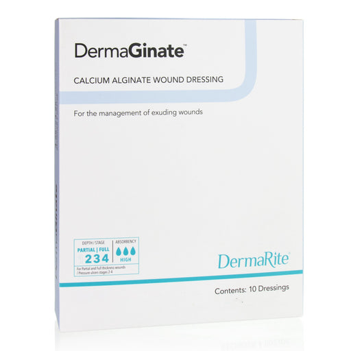 DermaGinate® 2 x 2 Calcium Alginate Dressing - Box of 10 - Medical Supply Surplus