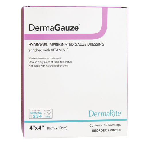 DermaGauze® 4" x 4" Dressing Hydrogel Wound Dressing - Medical Supply Surplus
