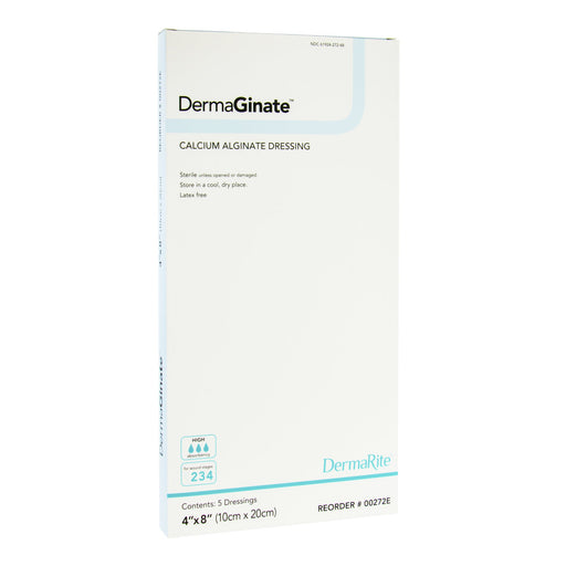 DermaGinate® 4 x 8 Calcium Alginate Dressing - Box of 5 - Medical Supply Surplus