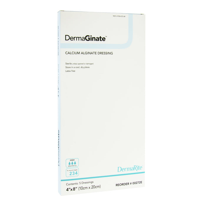DermaGinate® 4 x 8 Calcium Alginate Dressing - Box of 5 - Medical Supply Surplus