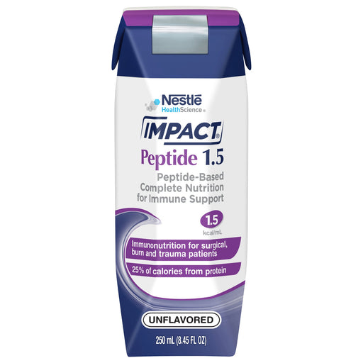 Impact® Peptide 1.5 Unflavored Tube Feeding Formula 250ml - Case of 24 - Medical Supply Surplus