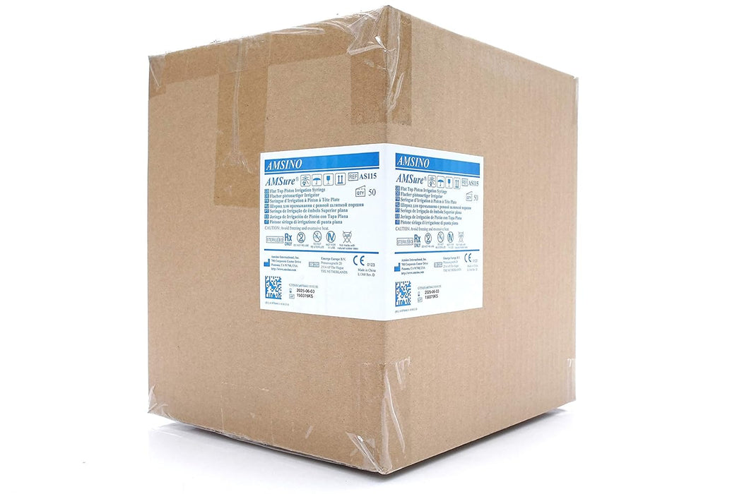 AMSure® 60 mL Flat Top Catheter Tip Syringe  - Case of 50