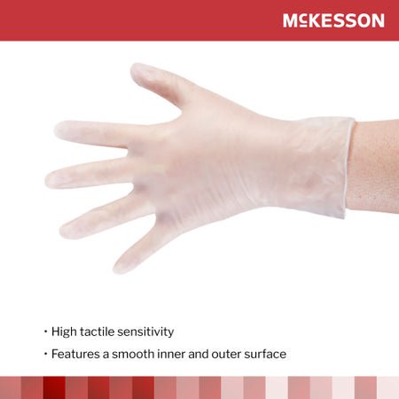 McKesson Vinyl Exam Glove detail