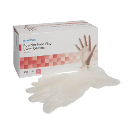 McKesson Vinyl Exam Gloves Small 14-134 box