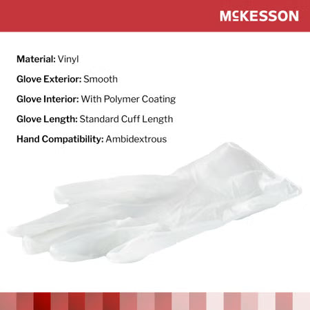 McKesson Vinyl Exam Glove detail